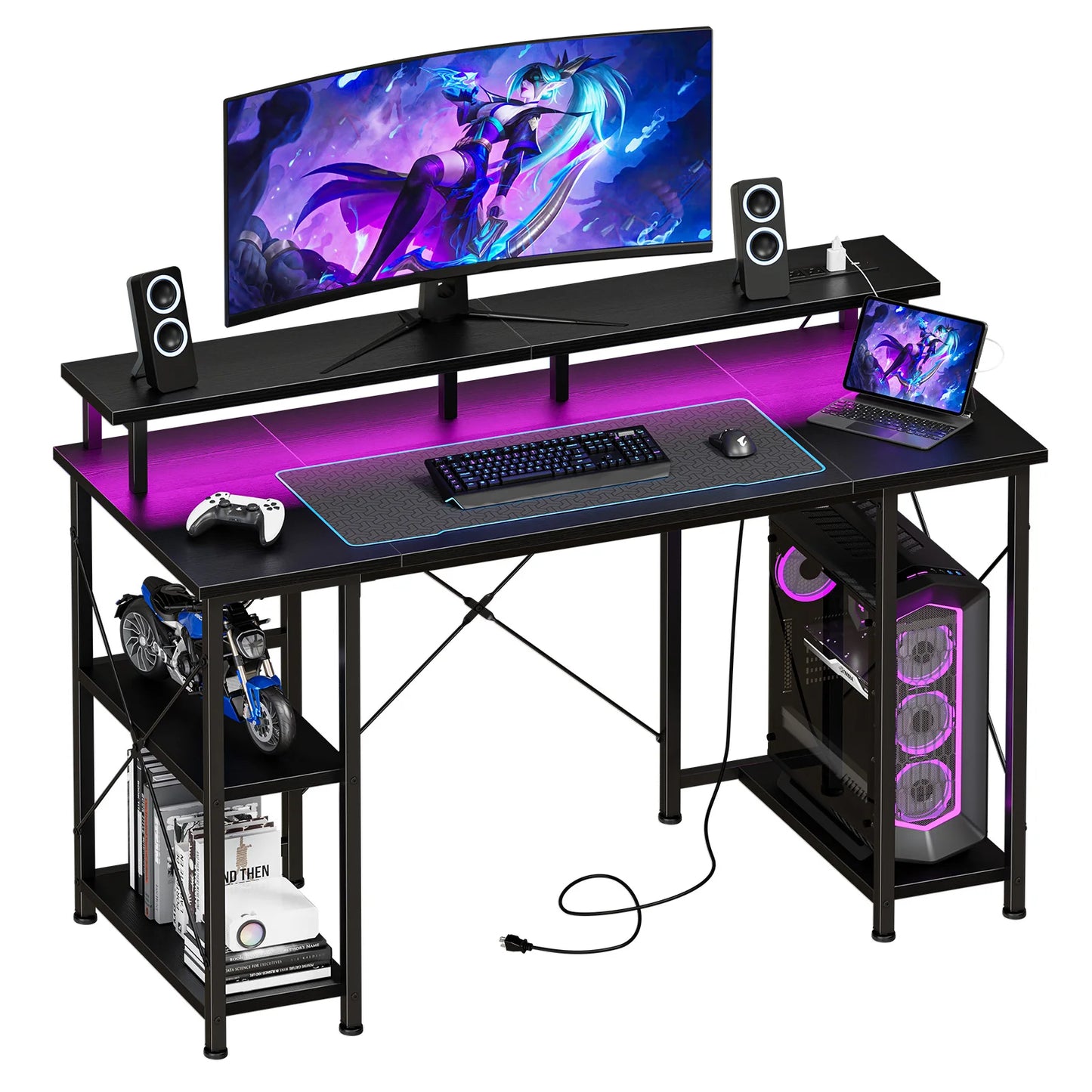 48 Inch Computer Desk with with Shelves