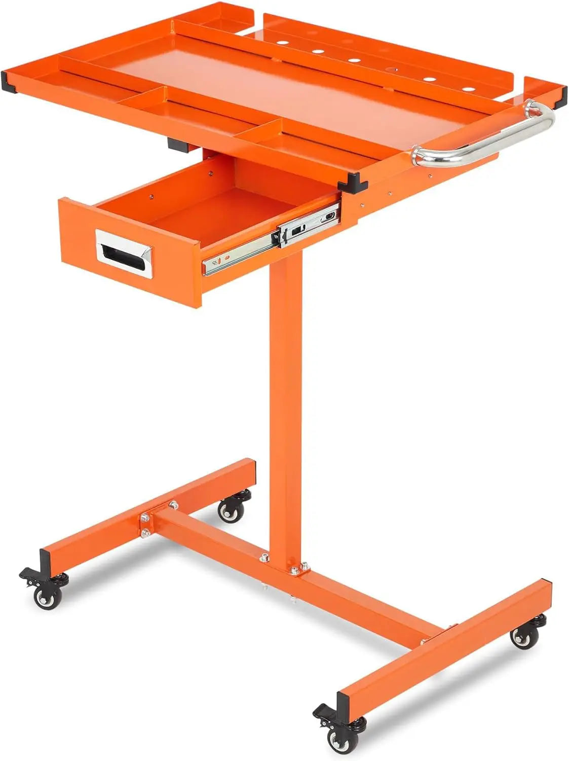Mobile Work Table with Adjustable Height