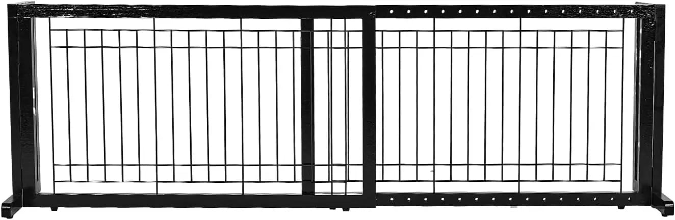 37"-68" Wide Adjustable Free Standing Dog Gate