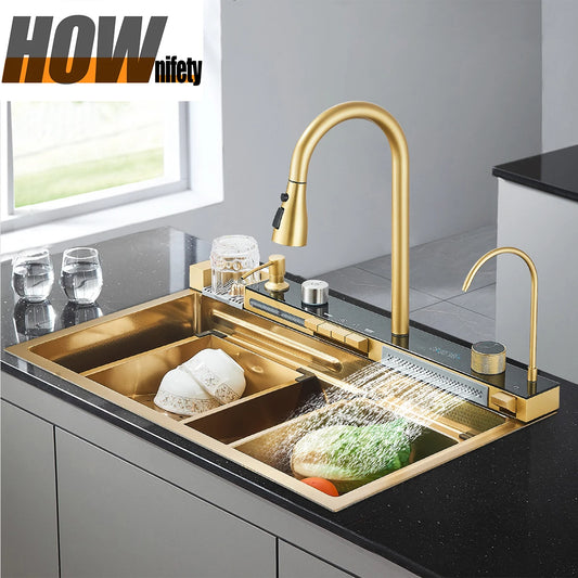 Waterfall Kitchen Sink