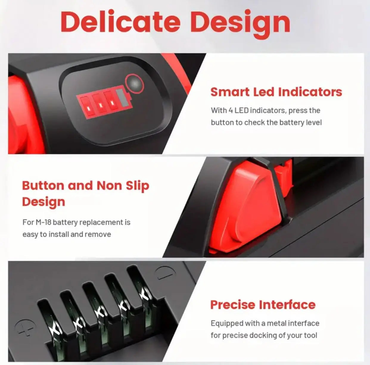 18V 8000mAH Replacement For Milwaukee