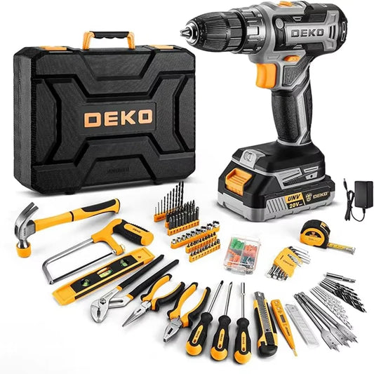 20V DEKO Cordless Drill Kit with Battery