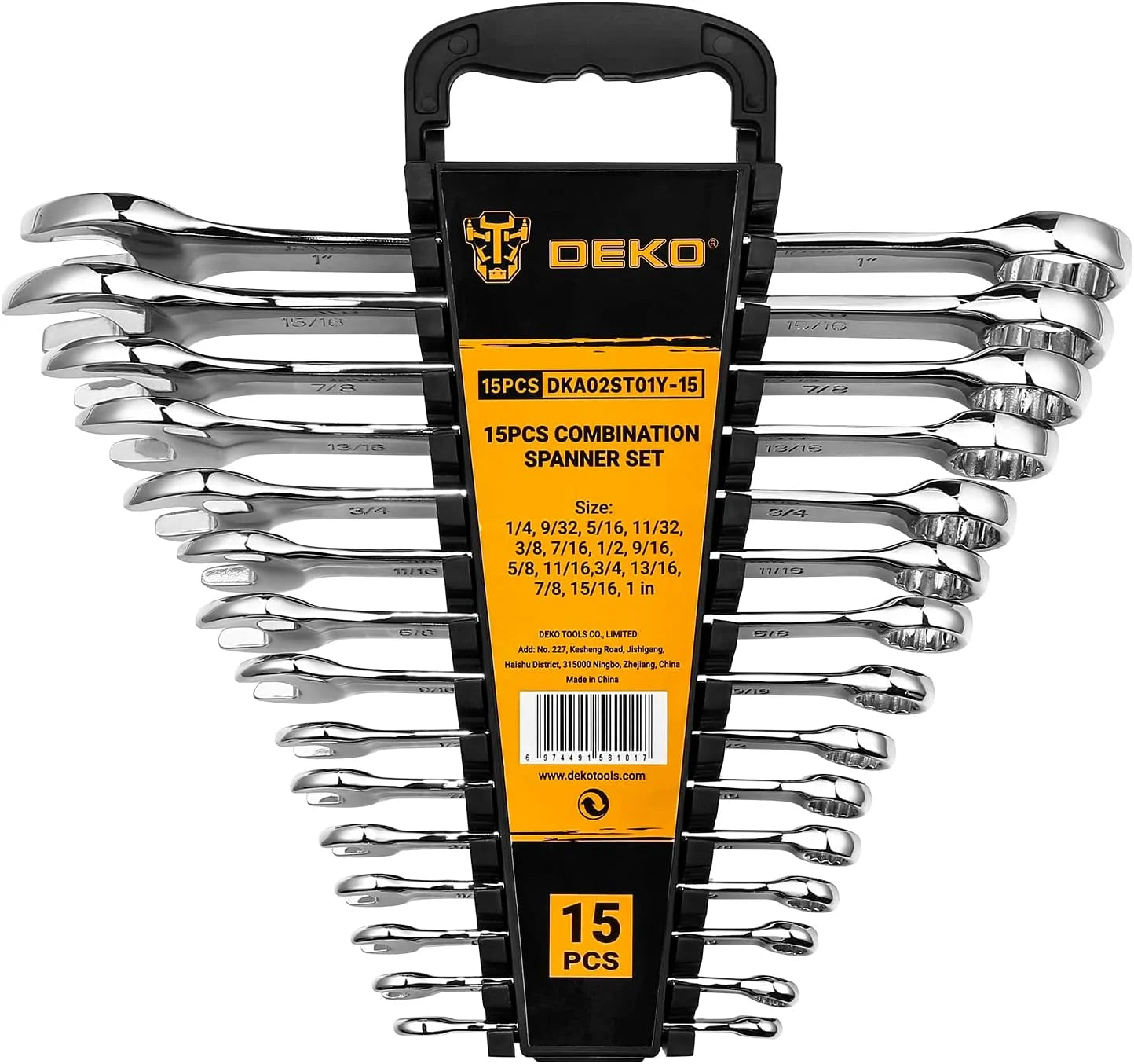 Combination Wrench Set, SAE & Metric