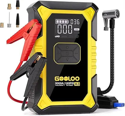 Jump Starter with Air Compressor 3000A