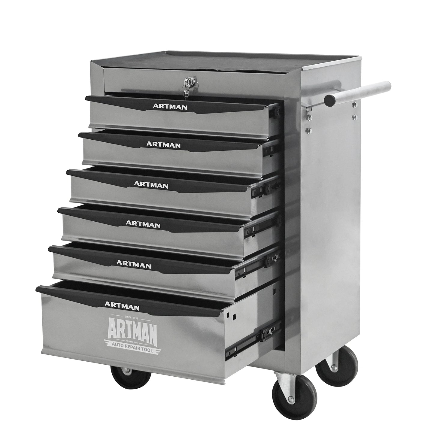 Rolling Metal Tool Chest with 6 Drawers