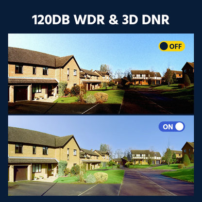 Security Camera 180°Panoramic Dual Lens outdoor
