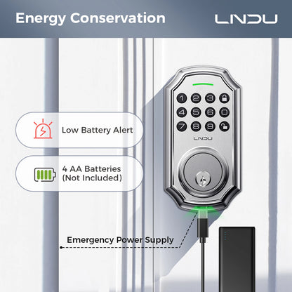 One Touch Auto-Locking Security Door Lock
