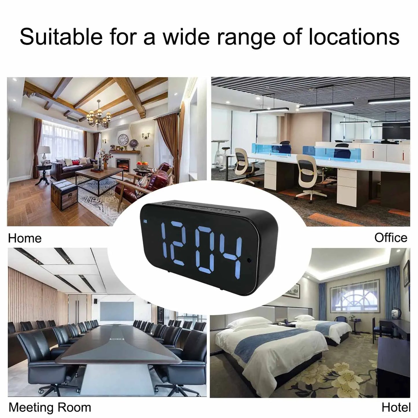 Wi-Fi Clock Camera with 1080P HD