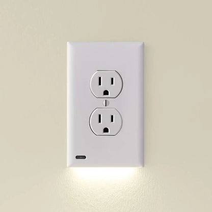 3-Pack LED Night Light Wall Plates with Auto Sensor