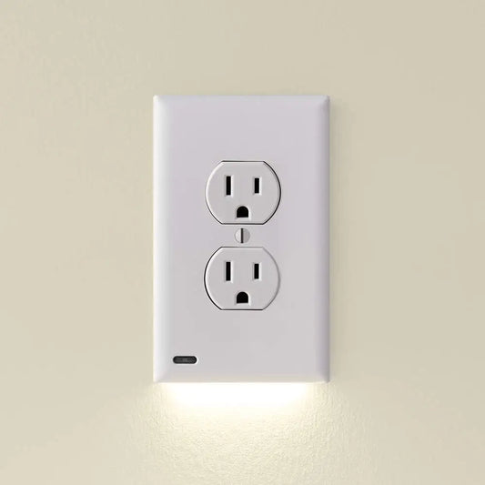 3-Pack LED Night Light Wall Plates with Auto Sensor