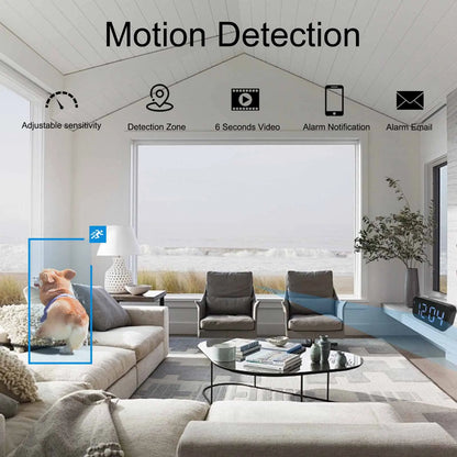 Wi-Fi Clock Camera with 1080P HD