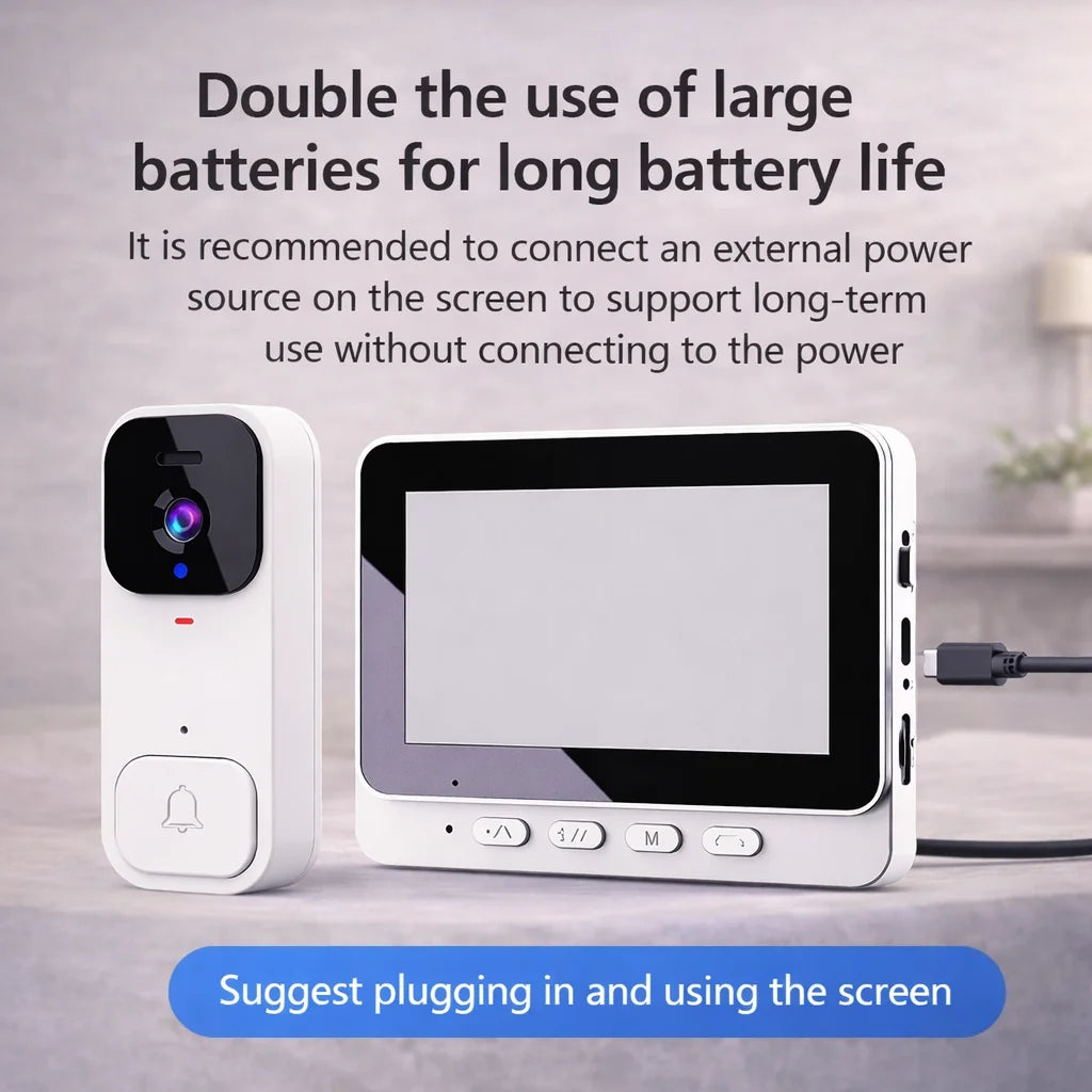 Wireless Smart Video Doorbell Camera