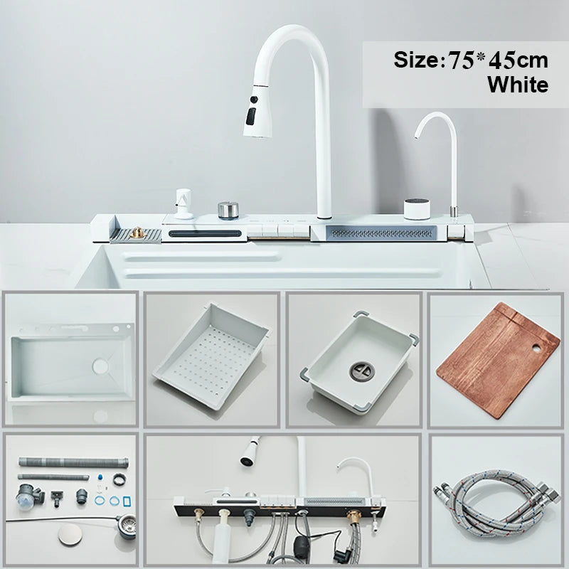 Waterfall Kitchen Sink
