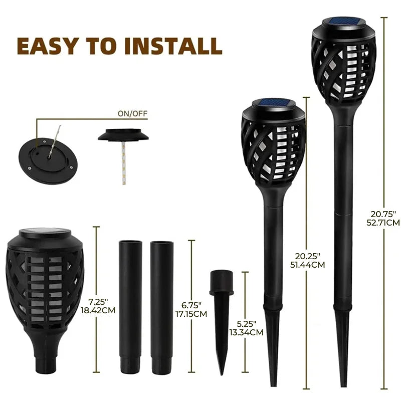 8-Piece Solar Lights, Outdoor