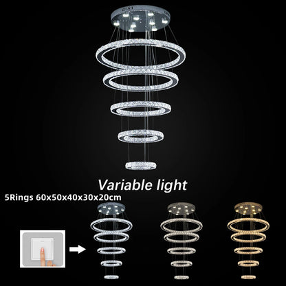 Crystal Chandelier Modern Large Crystal Pendant Lights Fixture For Living Room Bedroom Ceiling Lamp Lustres Luminaire Plafonnier