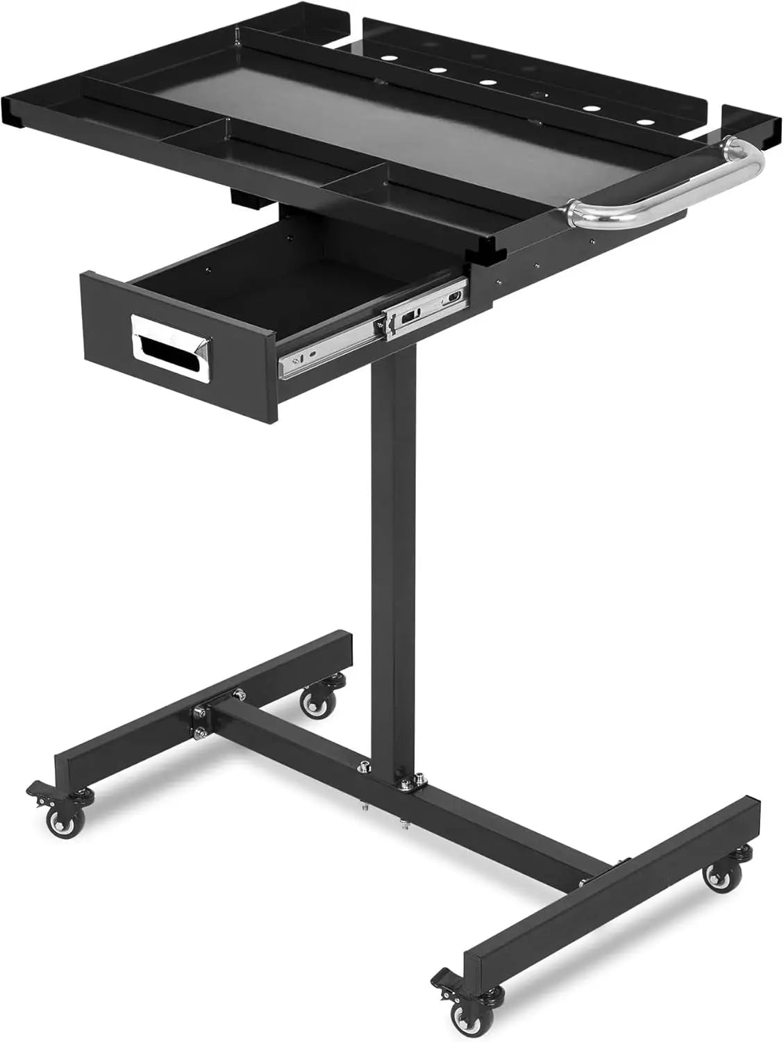 Mobile Work Table with Adjustable Height
