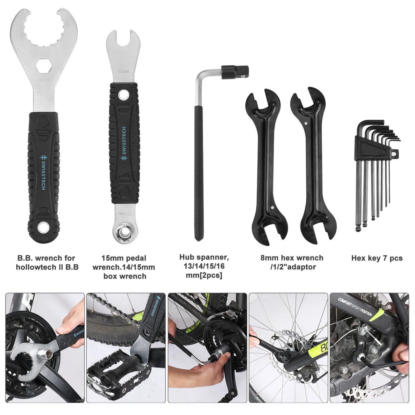 30 Piece Bike Repair Tool Kit