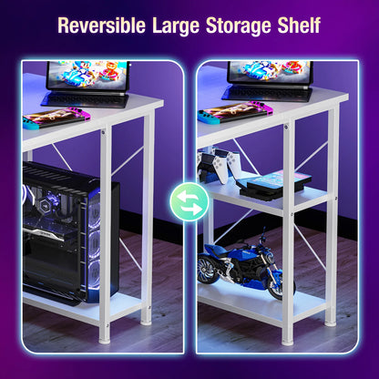 48 Inch Computer Desk with with Shelves