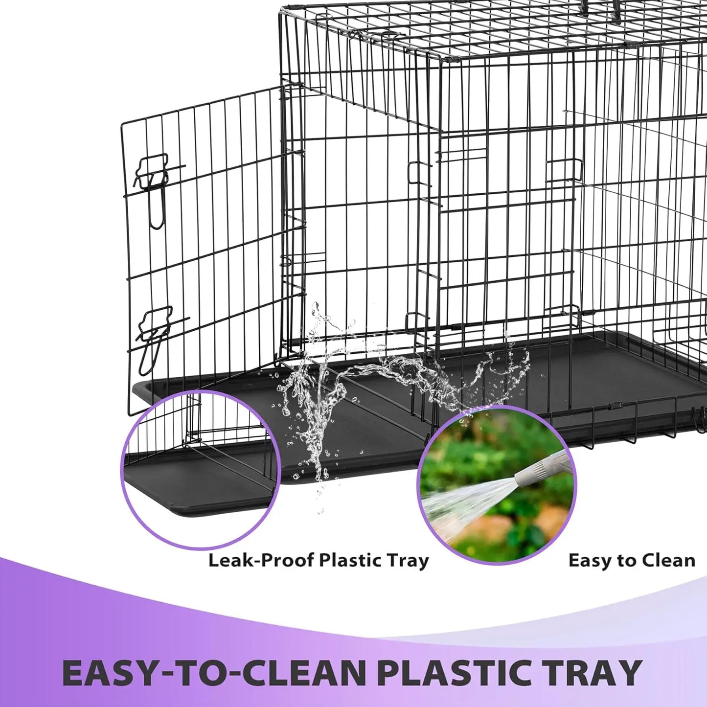 | Dog Crate | 48" | Black | Foldable