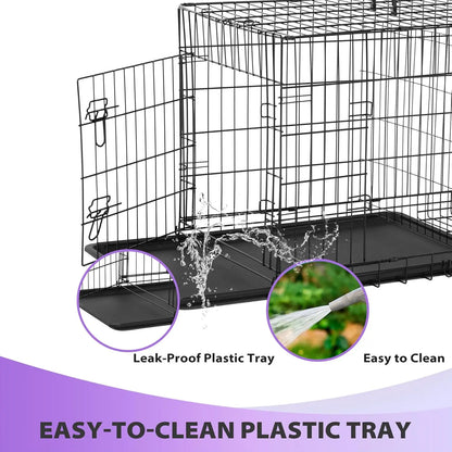| Dog Crate | 48" | Black | Foldable