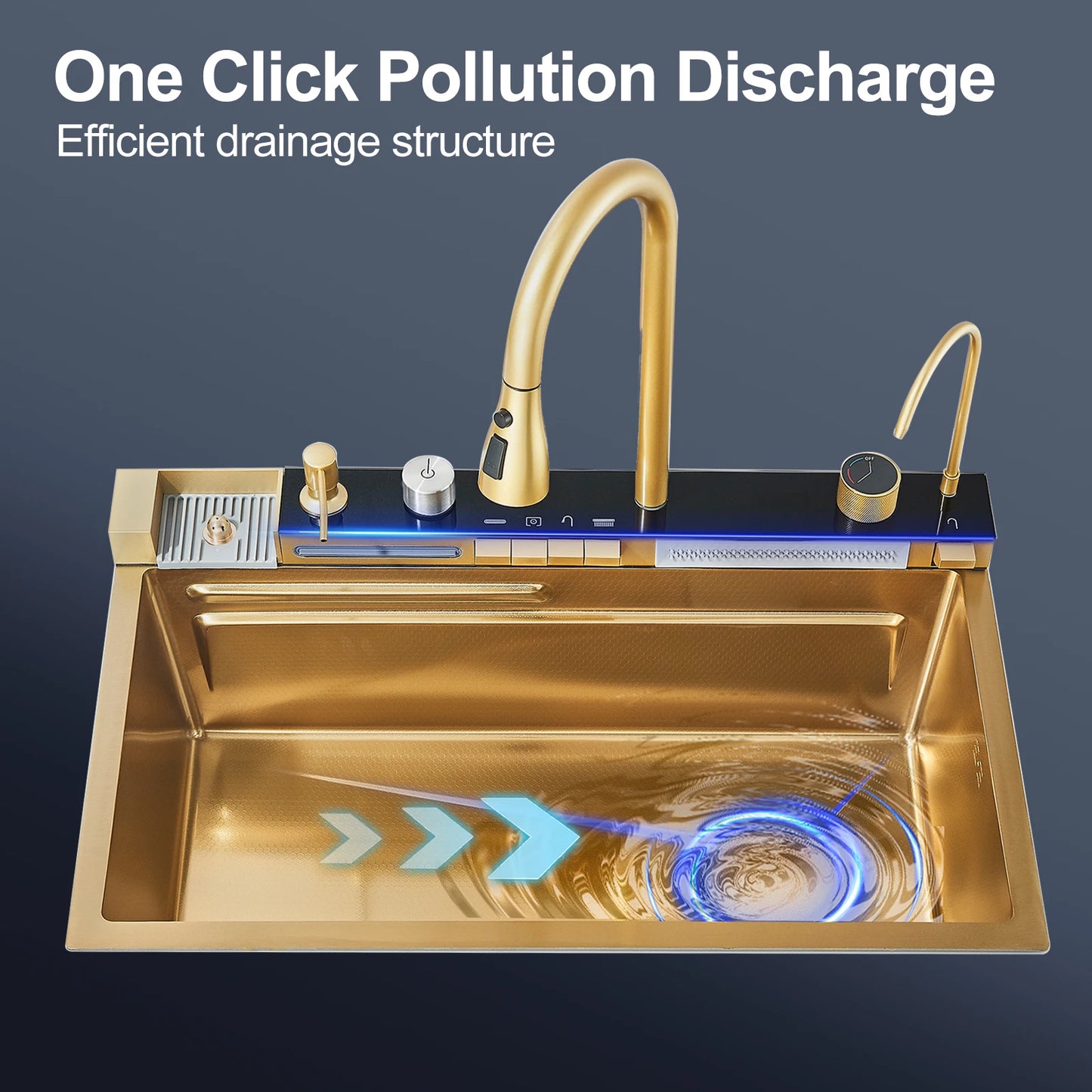 Waterfall Kitchen Sink