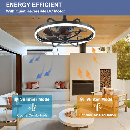 20" Outdoor Ceiling Fan with Lights