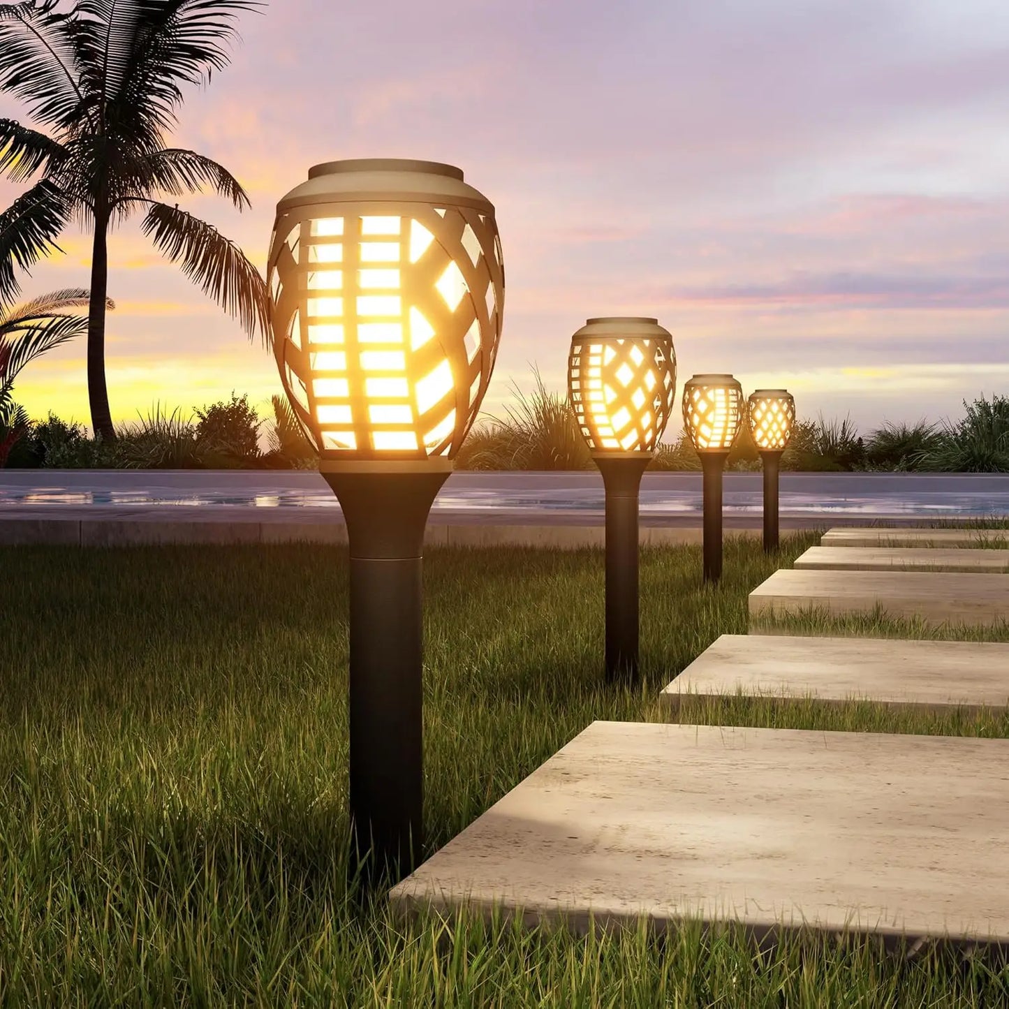 8-Piece Solar Lights, Outdoor