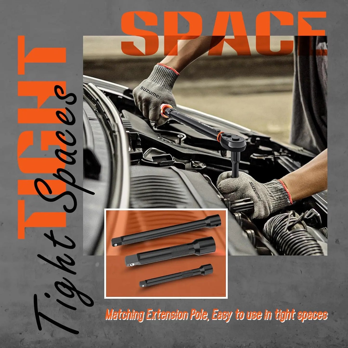 3PCS 1/4' & 3/8' & 1/2'   Torque Wrench Set