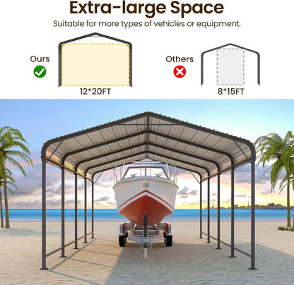 12x20FT Metal Carport