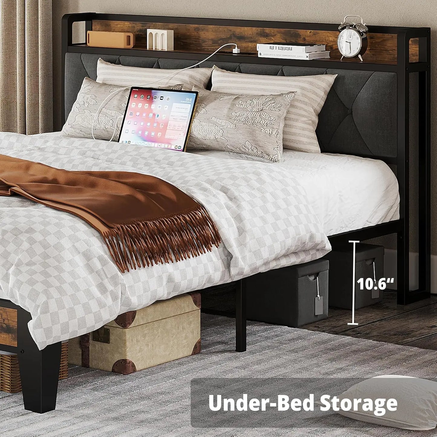 Twin/TwinXL/Full/Queen/King Bed Frames