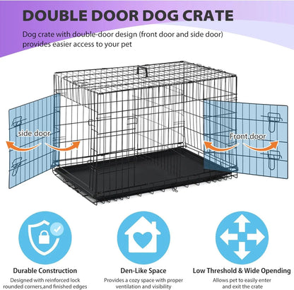 | Dog Crate | 48" | Black | Foldable
