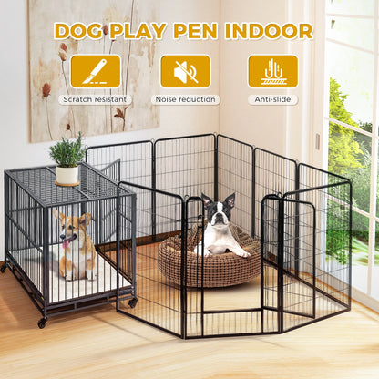 Dog Playpen with Door, Outdoor/Indoor