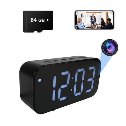 Wi-Fi Clock Camera with 1080P HD