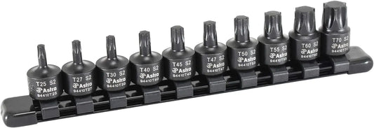 Pneumatic Tool 10-Piece 3/8' Drive  Impact Torx Bit Sockets