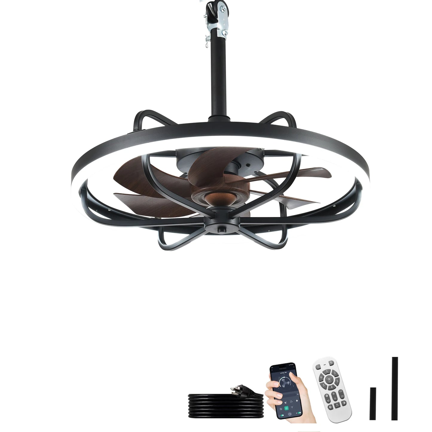 20" Outdoor Ceiling Fan with Lights