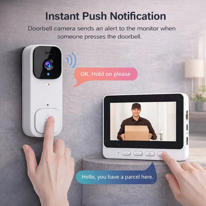 Wireless Smart Video Doorbell Camera