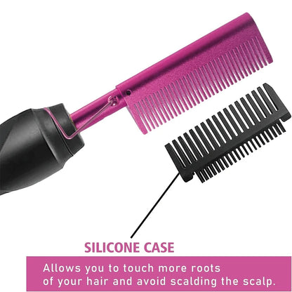 Electric Hot Comb Fast Heating Straightener Curling Iron