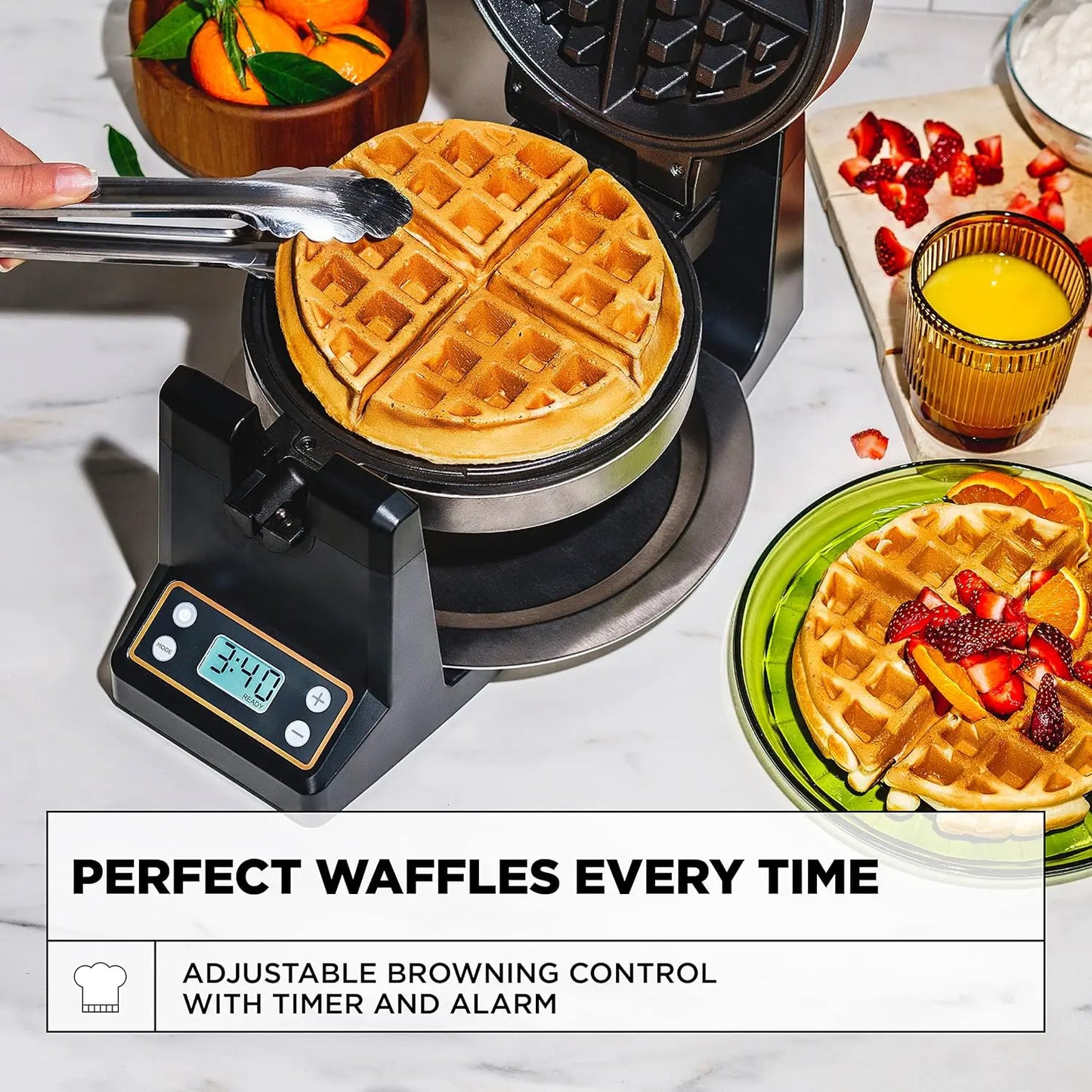 Rotating Belgian Waffle Maker