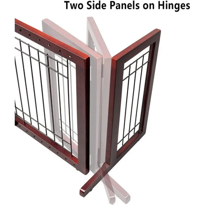 37"-68" Wide Adjustable Free Standing Dog Gate