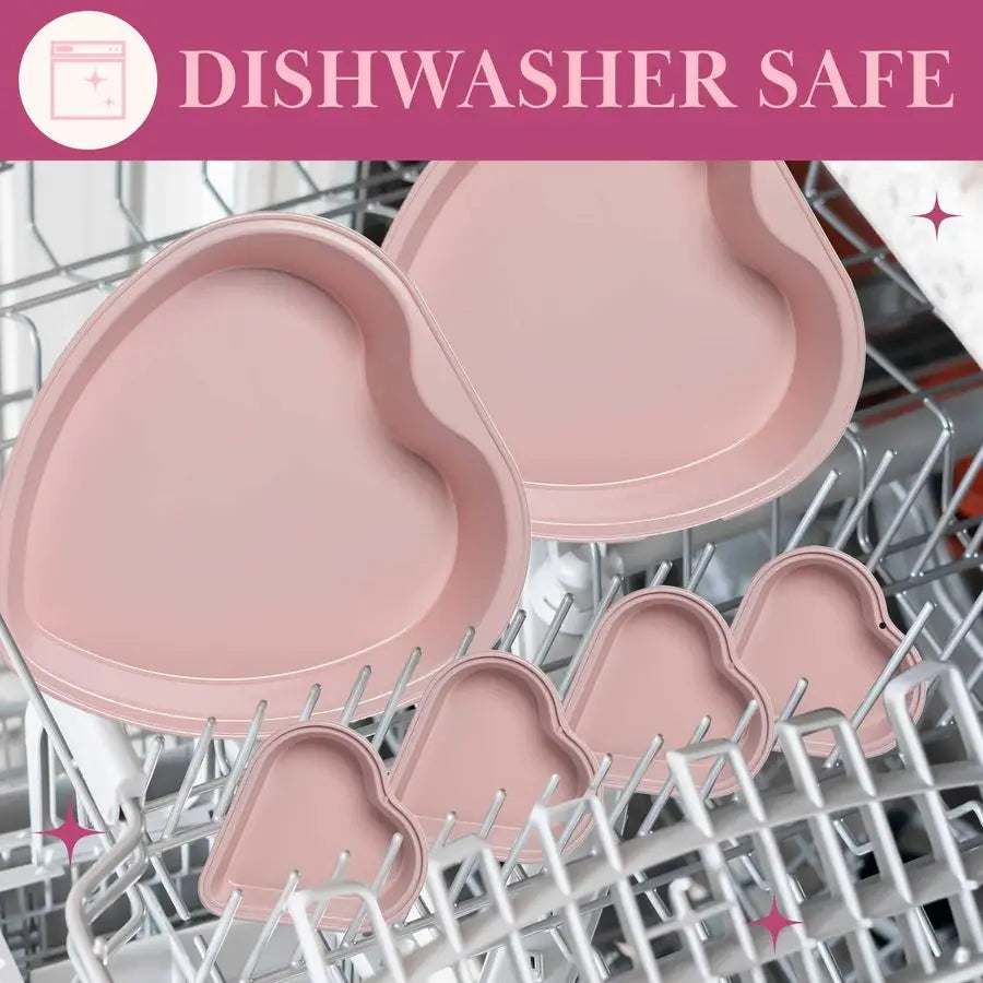 Heart Shaped Nonstick Bakeware Set
