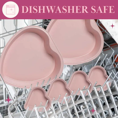 Heart Shaped Nonstick Bakeware Set