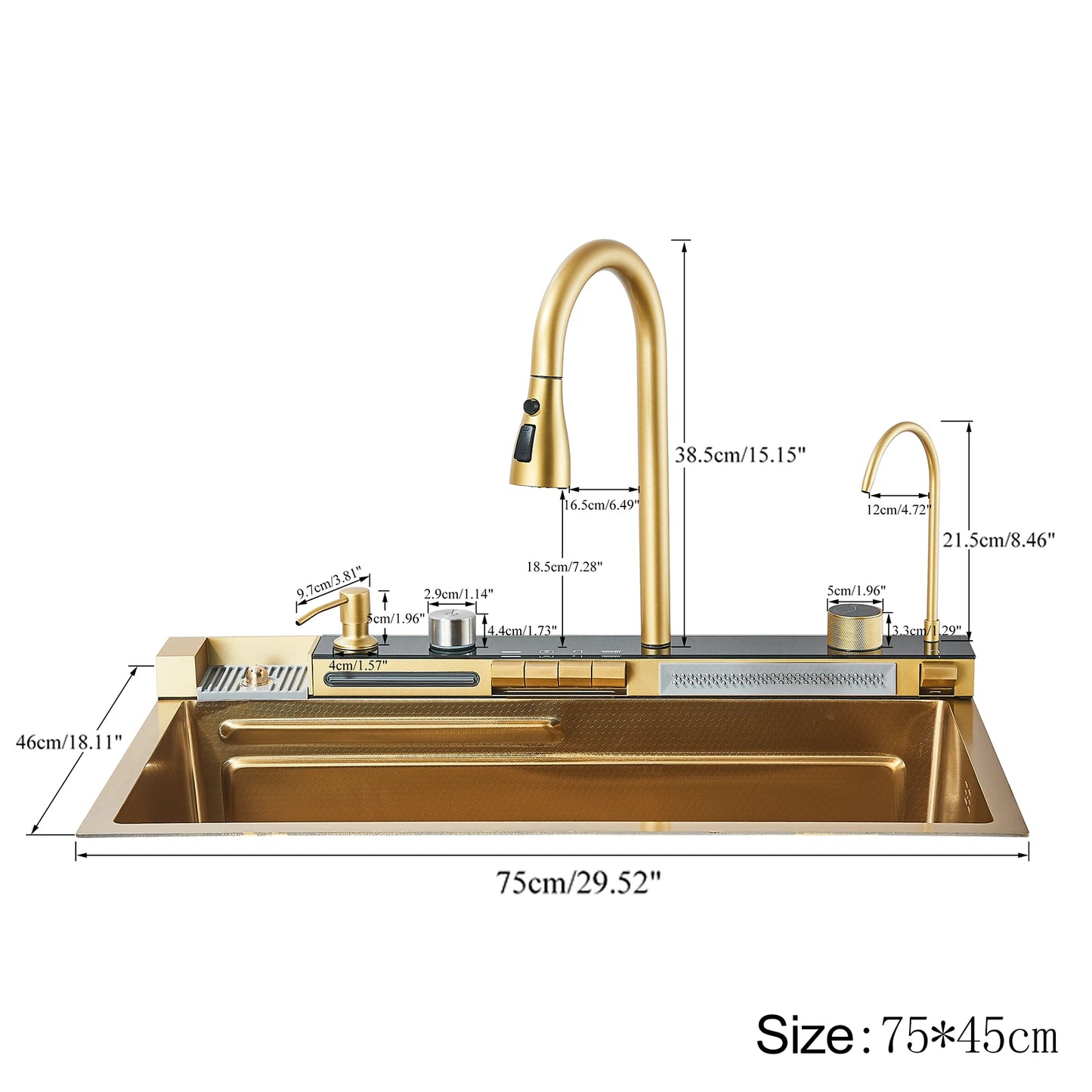 Waterfall Kitchen Sink