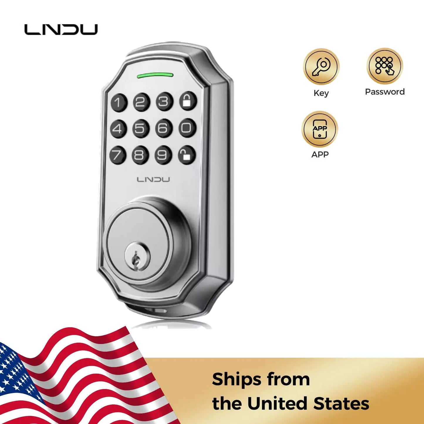 One Touch Auto-Locking Security Door Lock