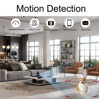 HD Projection Alarm Clock Camera with Wi-Fi