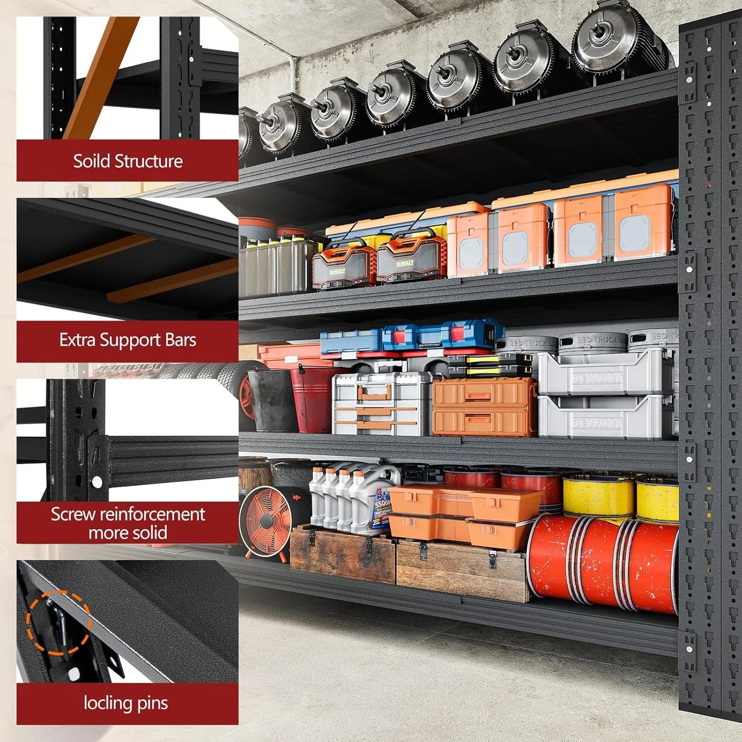 5000LBS Storage Shelves,71" W