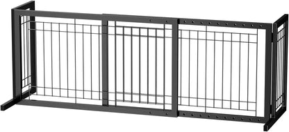 37"-68" Wide Adjustable Free Standing Dog Gate
