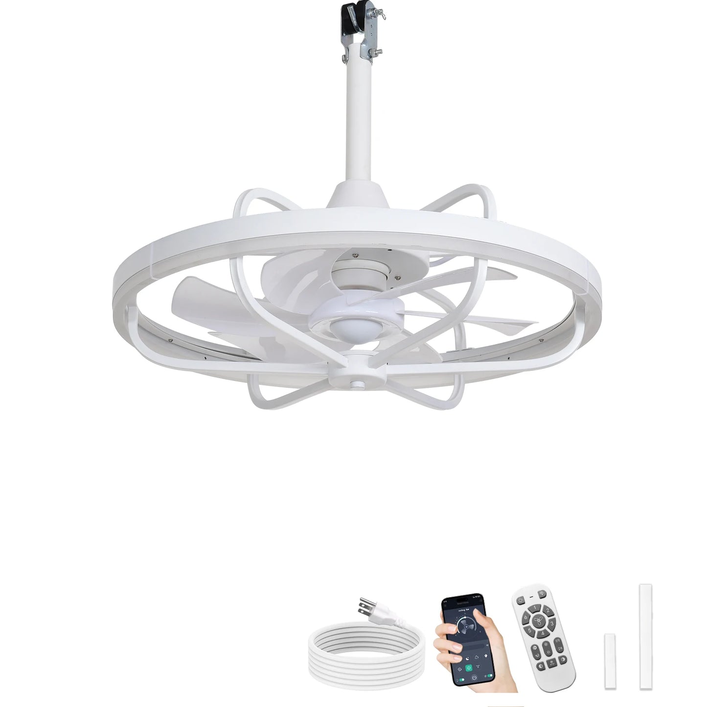 20" Outdoor Ceiling Fan with Lights