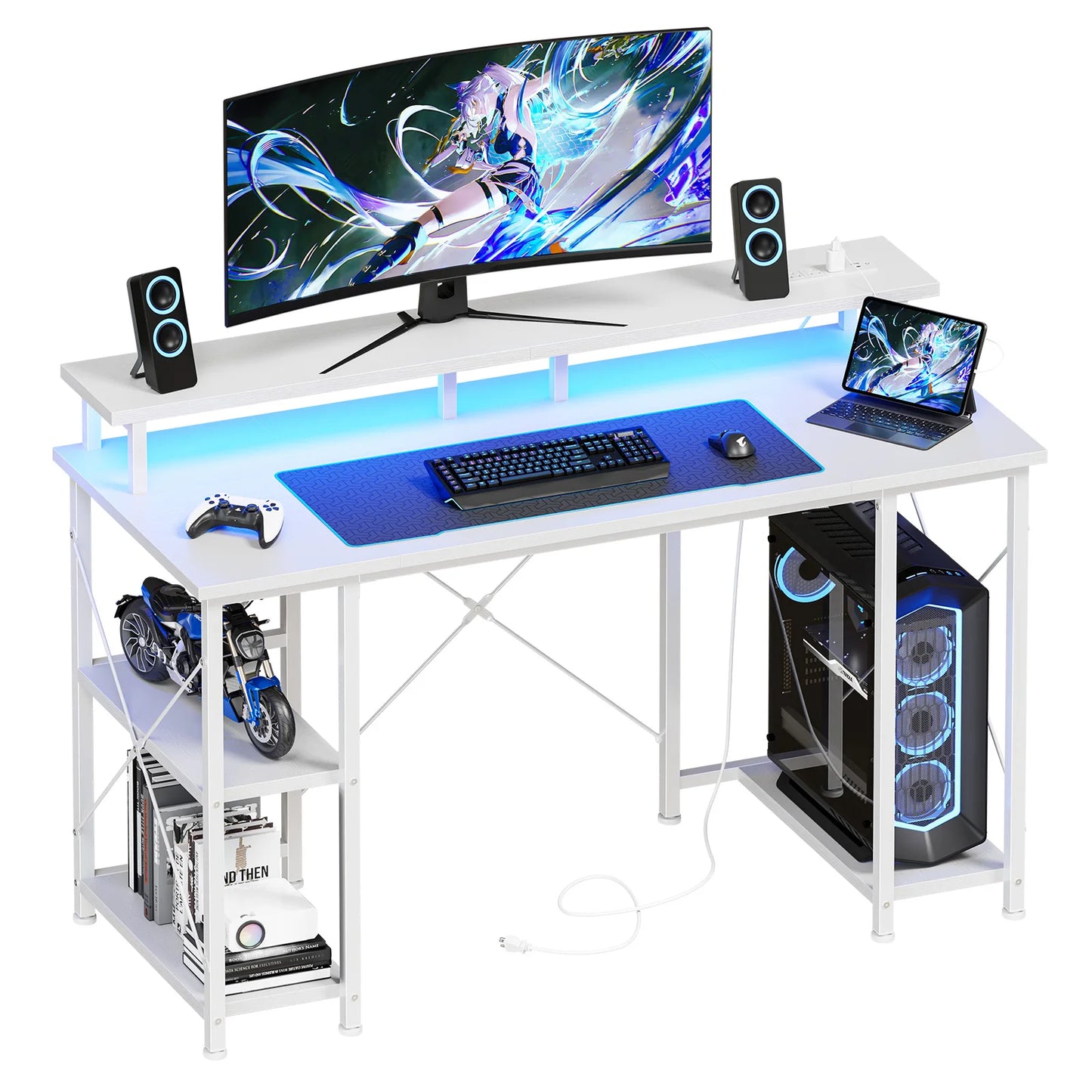 48 Inch Computer Desk with with Shelves