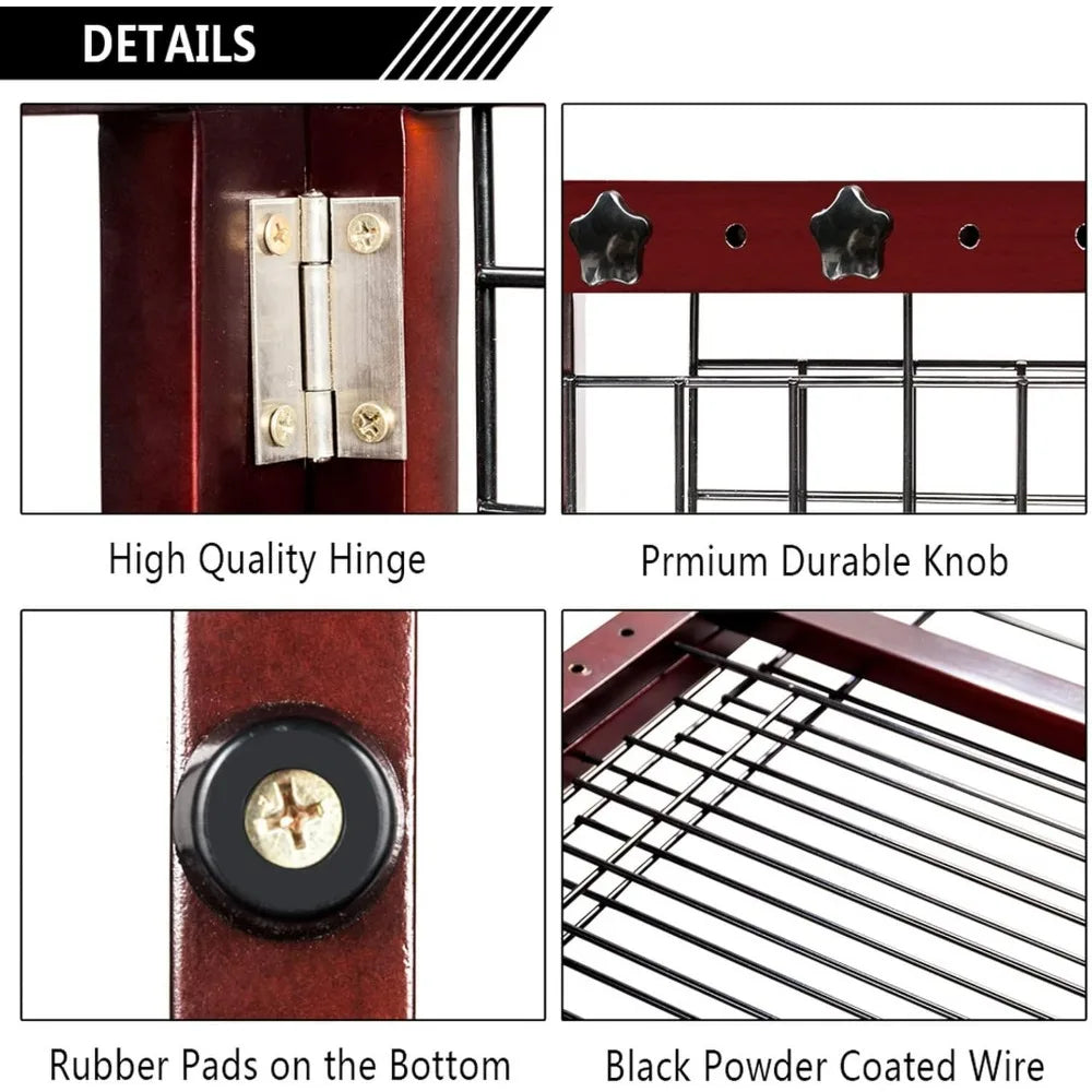 37"-68" Wide Adjustable Free Standing Dog Gate