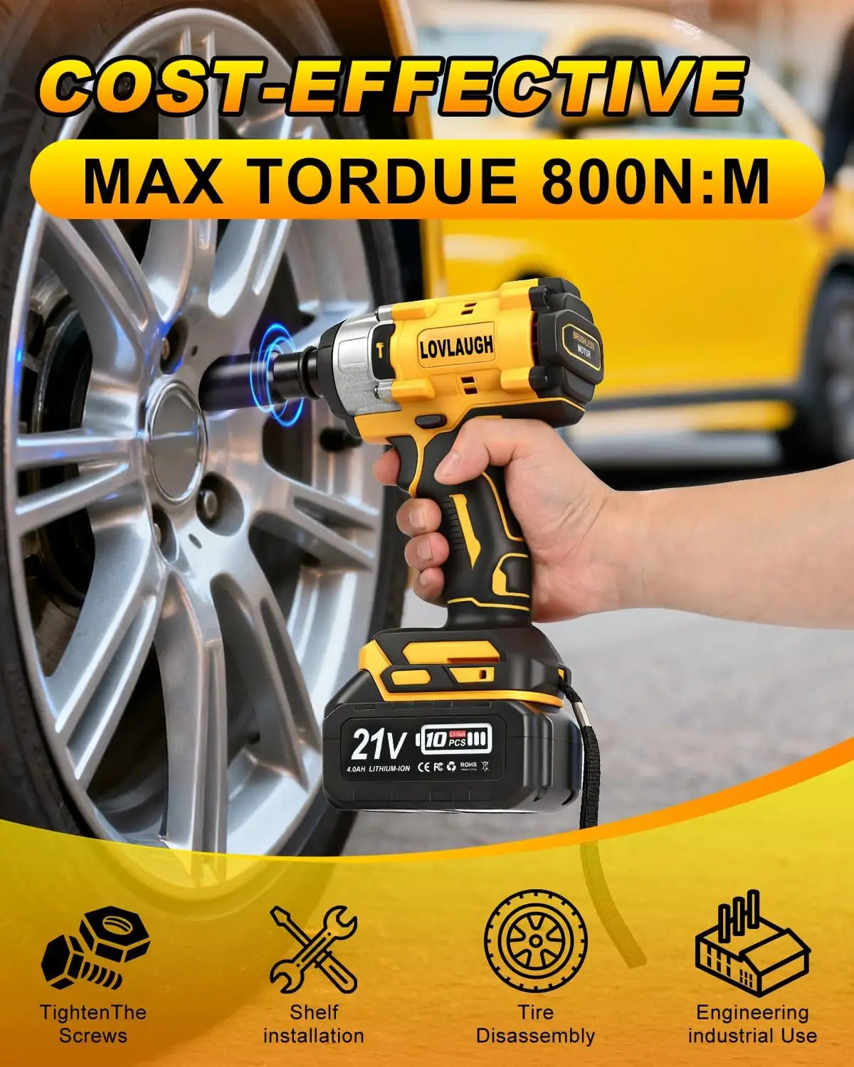 Cordless Impact Wrench 1/2 Inch